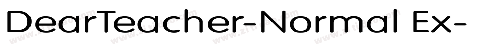 DearTeacher-Normal Ex字体转换
